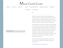 Tablet Screenshot of mountcarmelcenter.org